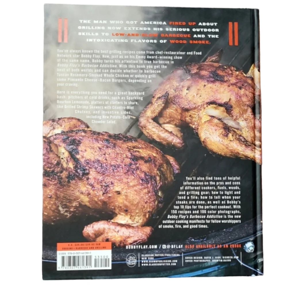 Signed Bobby Flay BBQ Addiction Cookbook